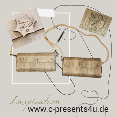 Holz Taschen Clutch